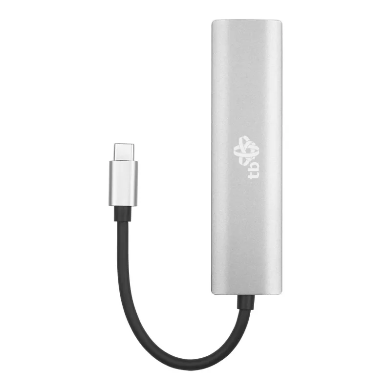 TB USB-C to RJ45 Gigabit Ethernet Adapter with 3x USB-A 3.0 and USB-C PD 100W, Space Grey