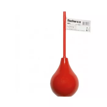 Fischer Blow-out Pump Small AB K (530881) - Manual Squeeze Bulb for Drill Hole Cleaning, 20 mm Max Diameter