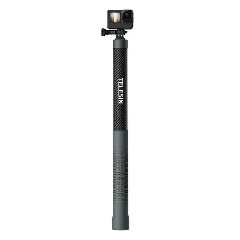 TELESIN GP-MNP-300-3 Carbon Fiber Selfie Stick 3m for Action Cameras