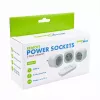 GREENBLUE GB313 F Remote-Controlled 3-Outlet Power Strip with 433.92 MHz RF Remote, 2300W, Type F
