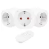 GREENBLUE GB313 F Remote-Controlled 3-Outlet Power Strip with 433.92 MHz RF Remote, 2300W, Type F
