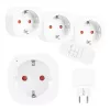 GREENBLUE GB313 F Remote-Controlled 3-Outlet Power Strip with 433.92 MHz RF Remote, 2300W, Type F