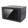 ALLNET 19 inch Wall-Mounted Housing 6U 1-Piece 600mm Depth Black Disassembled Flat Pack SMA Series