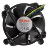 Akasa AK-CC6606BP01 Low Profile CPU Cooler - Socket LGA 1700, 63.2mm High, 92mm Fan, Black