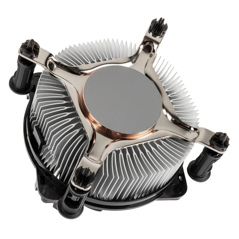 Akasa AK-CC6606BP01 Low Profile CPU Cooler - Socket LGA 1700, 63.2mm High, 92mm Fan, Black