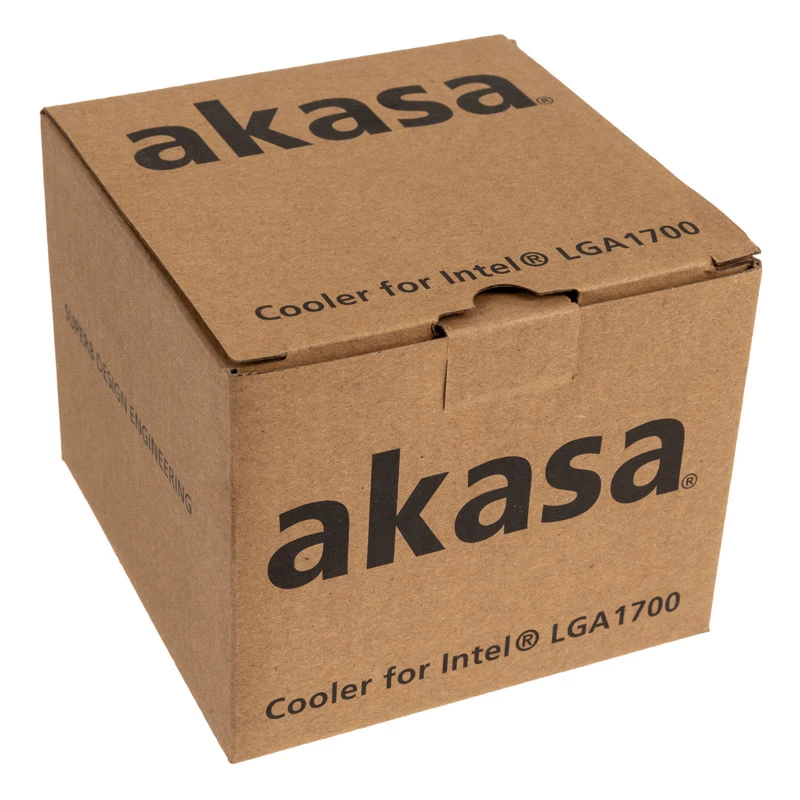 Akasa AK-CC6606BP01 Low Profile CPU Cooler - Socket LGA 1700, 63.2mm High, 92mm Fan, Black