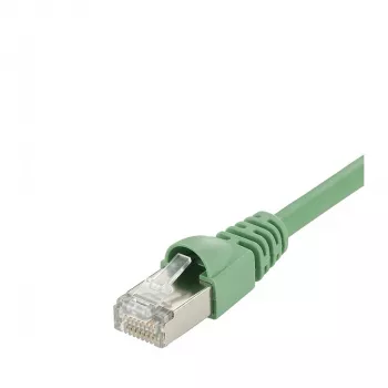 Telegärtner MP8 FS 600 Patch Cable RJ45 Male to RJ45 Male 0.5m SFTP Cat.7 Green