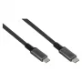 GoodConnections USB-C 4.0 (ST-ST) 1m Braided Cable 100W 8K 30Hz Anthracite