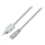EFB Elektronik RJ45-LSA Patch Cable 2m, 2-Pole, a/b-4/5 Wiring, Grey