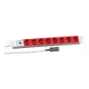 EFB Elektronik Koop PROFIversal Power Strip (Rack-Mountable) - 8 x Schuko Outlets, IEC C14 Input, 250 V, 10 A, 2500 W, 1U, Black