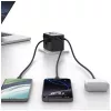 USAMS Travel Adapter CC308 17W 4in1 US/AU/EU/UK Black