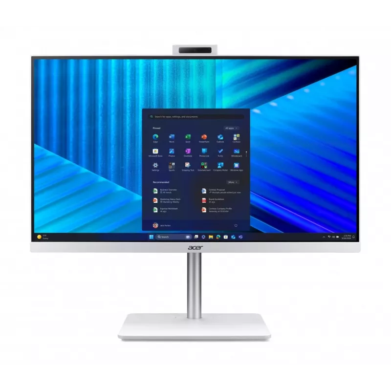 Acer Veriton 2000 VZ2417G All-in-One PC, 27 inch IPS FHD, Intel Core 5 120U, 16GB DDR5, 512GB M.2 SSD, Windows 11 Pro, White