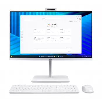 Acer Veriton 2000 VZ2417G All-in-One PC, 27 inch IPS FHD, Intel Core 5 120U, 16GB DDR5, 512GB M.2 SSD, Windows 11 Pro, White