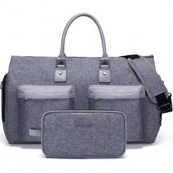 EXTRALINK Black Forest KM05 Travel Bag 51x20x33 cm Foldable + Cosmetic Bag
