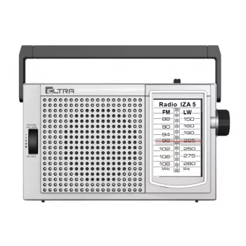 ELTRA Radio IZA-5 Silver FM/AM Portable Radio with Bluetooth and USB