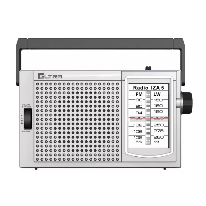 ELTRA Radio IZA-5 Silver FM/AM Portable Radio with Bluetooth and USB