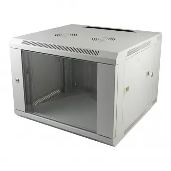 ALLNET 19-inch Wall Enclosure 12U 1-Piece T595/B541mm Light Grey SMQ Series
