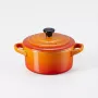Le Creuset Stoneware Set of 4 Petite Casseroles 10x5cm Volcanic