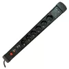 M-CAB SOCKET STRIP 6S PVC 1.5M 2U BK SURGE AND OVERLOAD PROTECTION