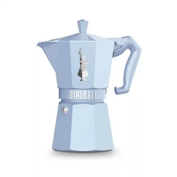 Bialetti MOKA EXCLUSIVE 6TZ Light Blue Stovetop Espresso Maker (9062)