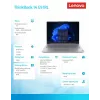 Laptop Lenovo ThinkBook 14 G9 IRL Intel Core 7 240H 16GB 512GB SSD 14.0 inch WUXGA Arctic Grey Windows 11 Pro 3Y Onsite + 1Y CID + CO2 Offset