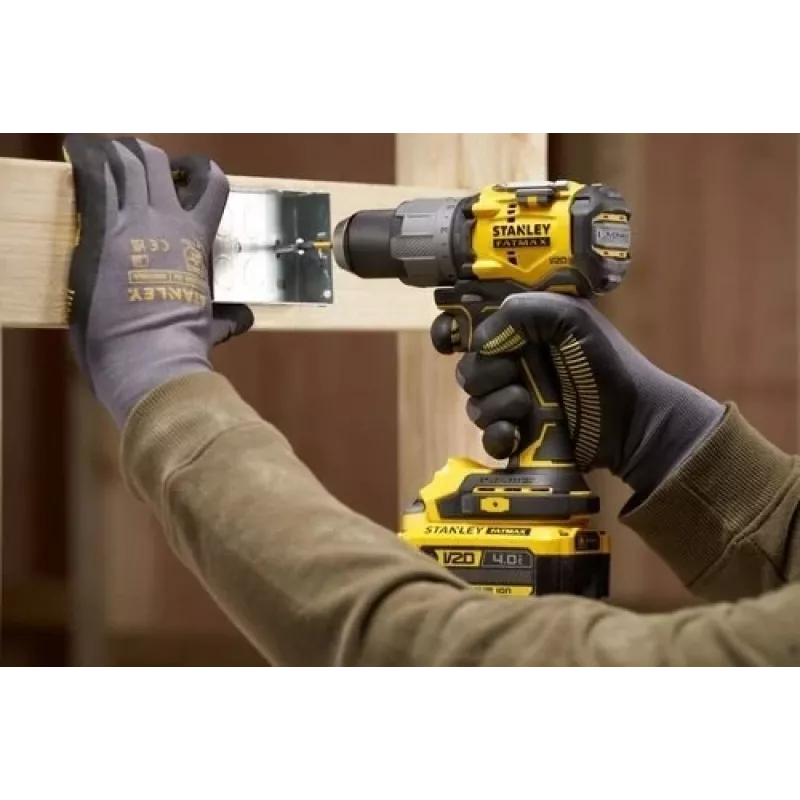 STANLEY FATMAX SFMCD726D2T 18V Brushless Cordless Combi Drill (2x 2.0Ah Batteries, Charger, TSTAK Case)
