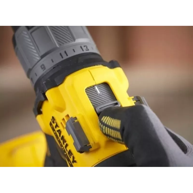 STANLEY FATMAX SFMCD726D2T 18V Brushless Cordless Combi Drill (2x 2.0Ah Batteries, Charger, TSTAK Case)