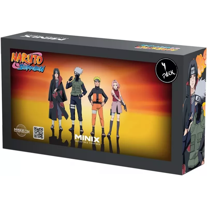 MINIX Naruto Shippuden Set of 4 Collectible Figures 7 cm