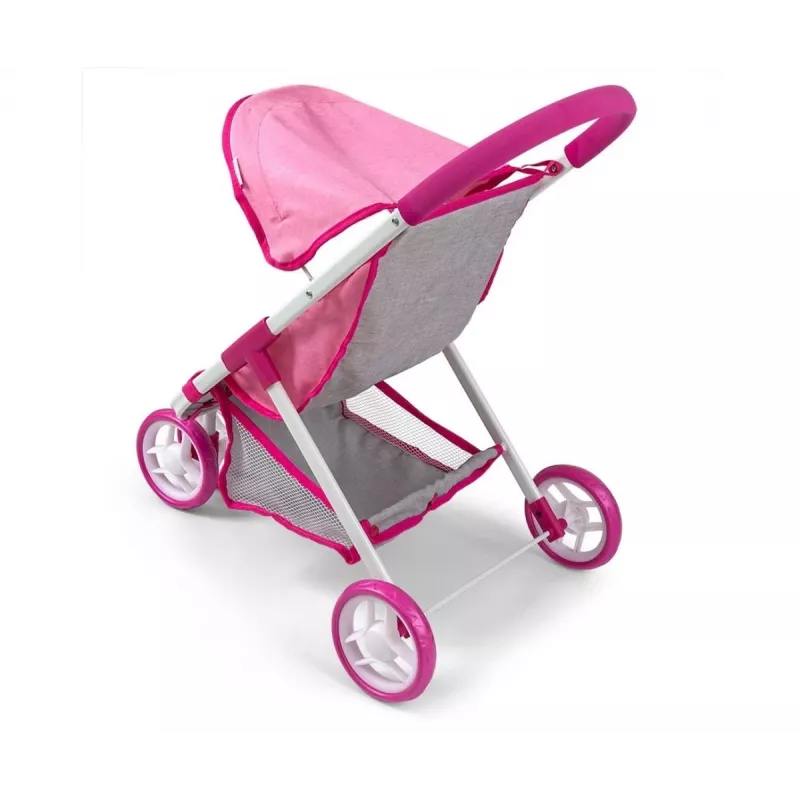 MILLY MALLY Dolls Pram Susie Prestige - Pink/Grey/White