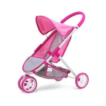 MILLY MALLY Dolls Pram Susie Prestige - Pink/Grey/White