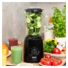 MPM MBL-37 Blender, 500 W, 1.5 L Glass Jug, Stainless Steel Blade, 2 Speeds, Pulse Function, Ice Crushing, Black