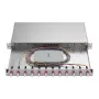 ZVK Easylan LWL Splice Housing Basic 1U 12x LC-Duplex OM4 Slide-out