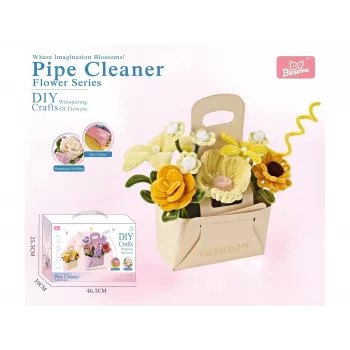 MADEJ DIY Flower Bouquet Craft Kit - Felt Fabric Set for Kids 6+