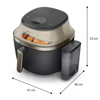 Philips NA543/00 Hot Air Fryer 7.2 L 2000 W Black, Champagne