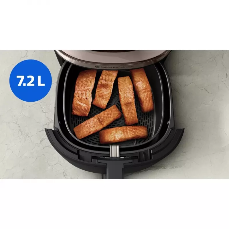 Philips NA543/00 Hot Air Fryer 7.2 L 2000 W Black, Champagne