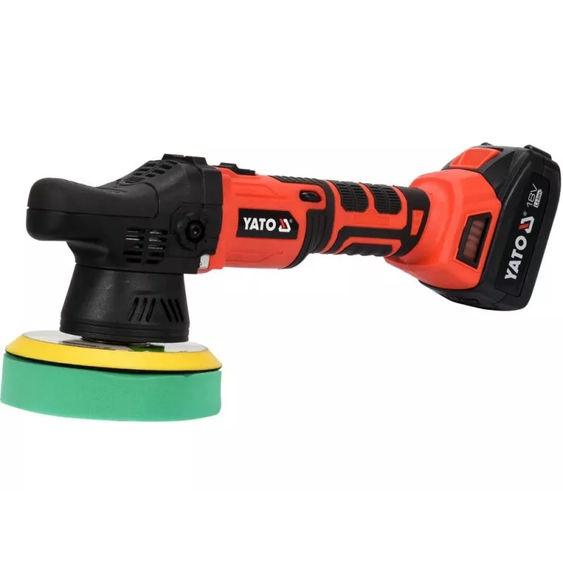 Yato YT-82920 Car Polisher 5000 RPM 1200W Rotary Polisher with Variable Speed, Soft Start, 180mm Disc, 5m Cable