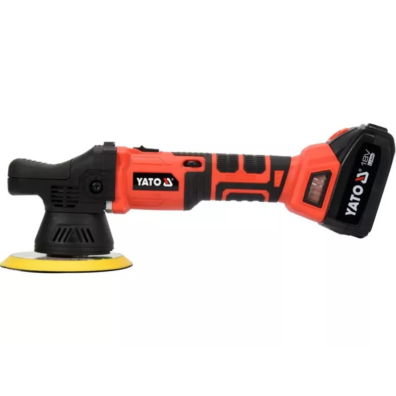 Yato YT-82920 Car Polisher 5000 RPM 1200W Rotary Polisher with Variable Speed, Soft Start, 180mm Disc, 5m Cable