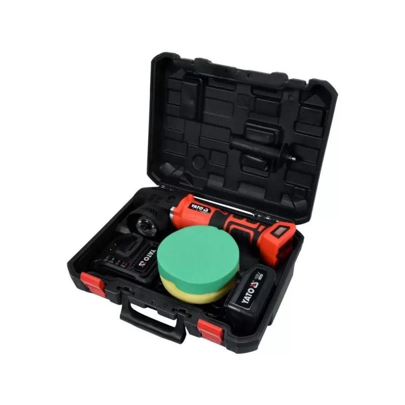 Yato YT-82920 Car Polisher 5000 RPM 1200W Rotary Polisher with Variable Speed, Soft Start, 180mm Disc, 5m Cable