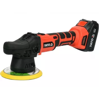 Yato YT-82920 Car Polisher 5000 RPM 1200W Rotary Polisher with Variable Speed, Soft Start, 180mm Disc, 5m Cable