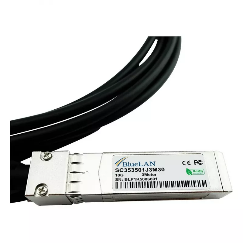 BLUEOPTICS Compatible Extreme Networks 10304 BlueLAN 10GBASE-CR Passive SFP+ to SFP+ Direct Attach Cable, 1m, AWG30