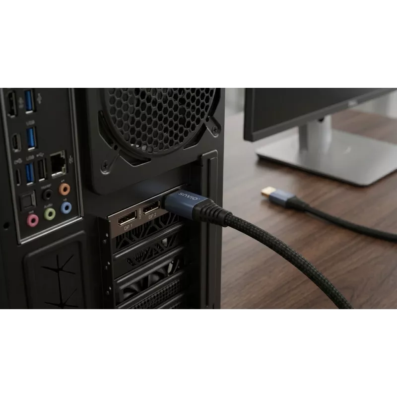 SAVIO CL-209 DisplayPort 2.1 Cable 1m Black