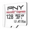 PNY 128GB microSDXC Express Card UHS-I U3 V30 A1 with SD Adapter