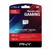 PNY 128GB microSDXC Express Card UHS-I U3 V30 A1 with SD Adapter