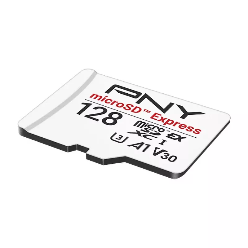 PNY 128GB microSDXC Express Card UHS-I U3 V30 A1 with SD Adapter