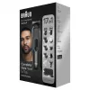 Braun MGK7491 17-in-1 Multi-Grooming Style Kit, Black/Silver, Cordless, Li-Ion, 100 min Runtime