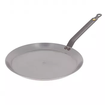 De Buyer 5615.24 Crepe Pan, Stainless Steel, Silver, 24 x 20.1 x 10.9 cm