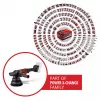 EINHELL Professional Cordless Random Orbital Polisher CP-EP 18/125 Li BL-Solo, 18V, 125mm, Red/Black, Bare Tool