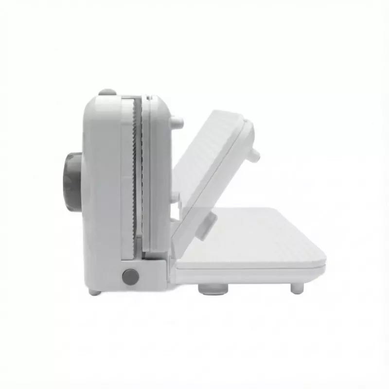 SMAPP 393.5 Electric Food Slicer, Foldable, 150W, Stainless Steel Blade, White