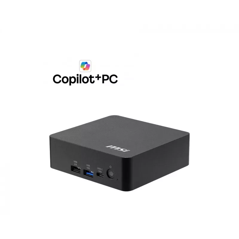 MSI Cubi NUC AI+ 3MG-004BEU Mini PC, Intel Core Ultra 7 355, No OS, Black