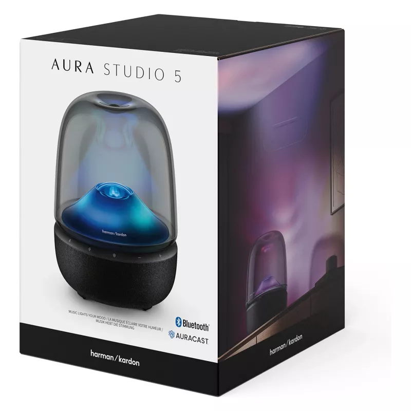 Harman Kardon Aura Studio 5 Black Wireless Home Speaker